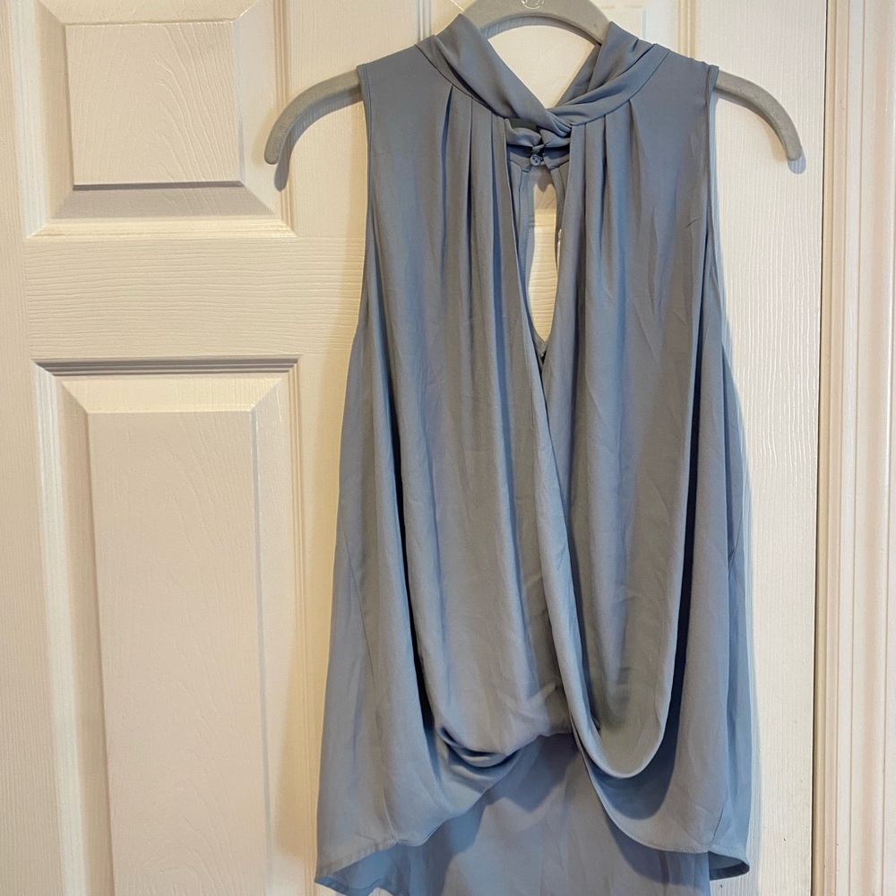 Blueish/gray size medium silk top